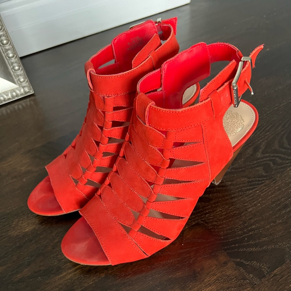 Red Suede Heels